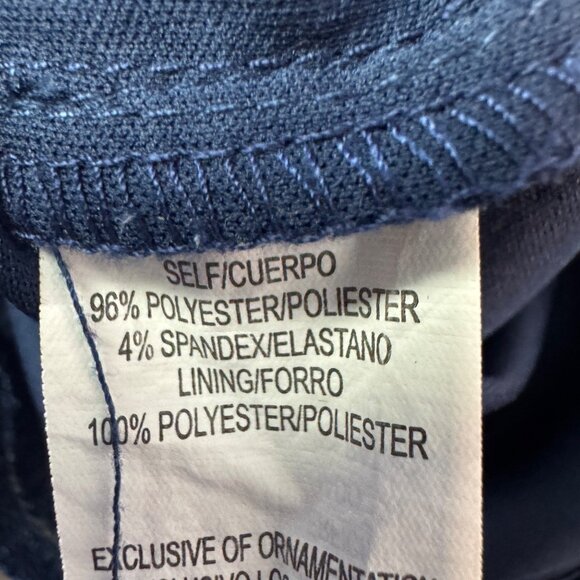 Navy Blue My Michelle Size 1 Lace Sequin Dress With Half Sleeves & Side Zipper - Picture 7 of 8